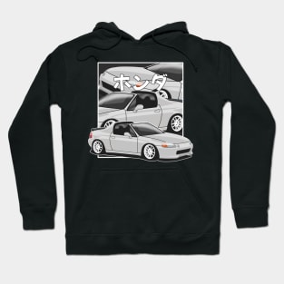 Civic Crx Del Sol Japanese Comics Hoodie